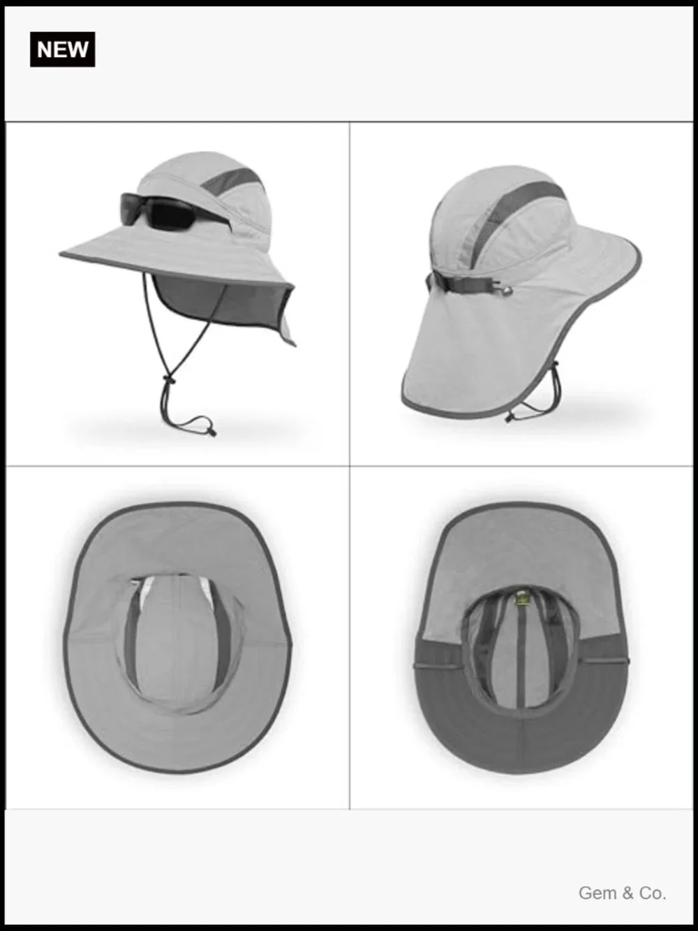 UPF 50+ Sun Hat with Neck Cape - 3.25